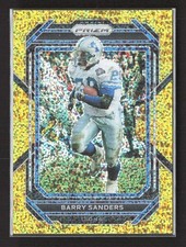 2022 Panini Prizm Barry Sanders #102 Gold Sparkle /24 Lions TV3296