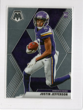 2020 Panini Mosaic Justin Jefferson #209 Rookie Card Minnesota Vikings. rookie card picture