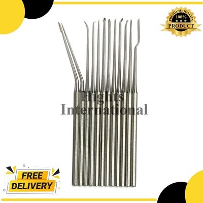 Micro Repositor Shea Ear Operation Set of 12 Pcs Surgical Tools ENT Instruments