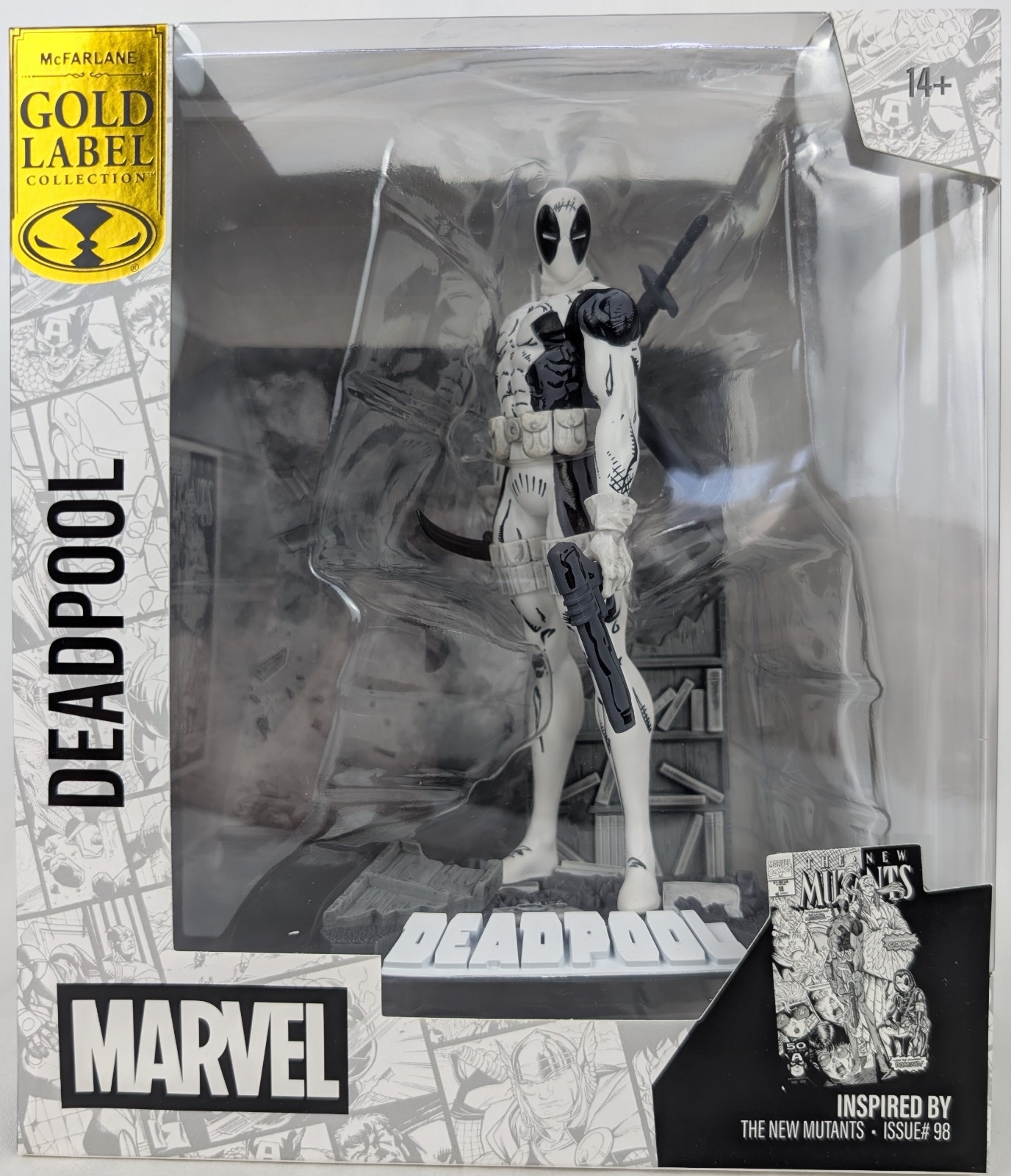 Marvel Deadpool McFarlane Gold Collection Superhero Figure Brand New & Sealed