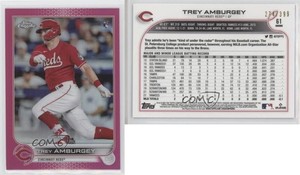 2022 Topps Chrome Magenta Refractor /399 Trey Amburgey #61 Rookie RC