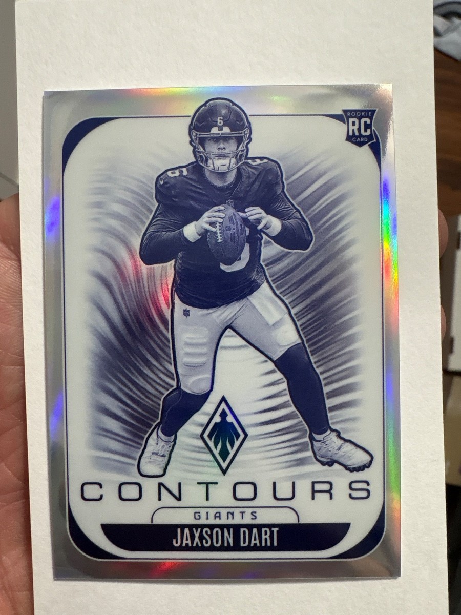 2025 Panini Phoenix Jaxson Dart Silver Contours RC NY Giants | eBay