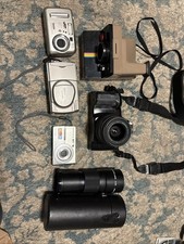 Kodak Polaroid Vintage Film Point and Shoot Camera Lot of 8 Untested As-Is Parts
