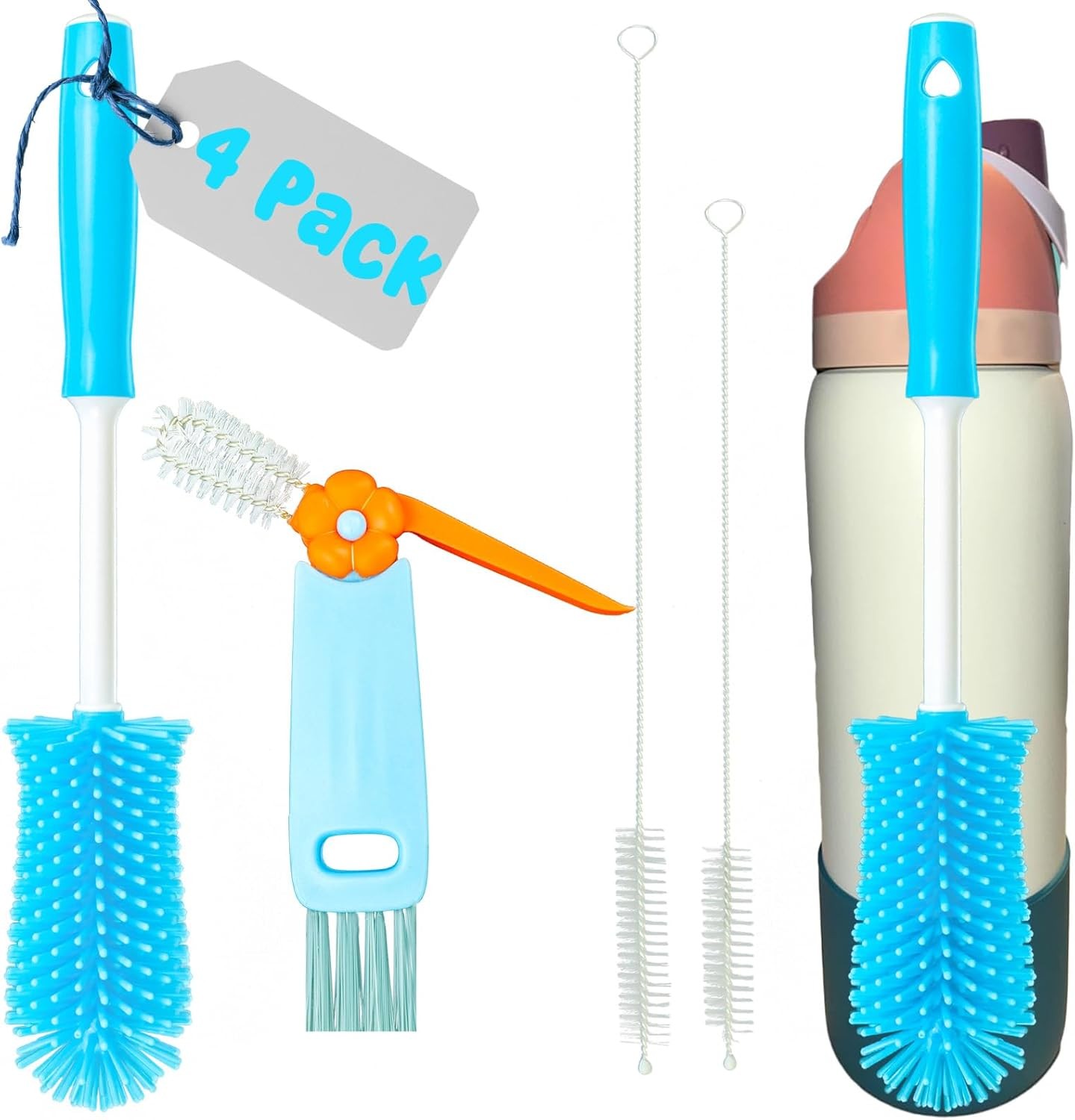 Cleaning Kit With Straw Brushes 4 Pack