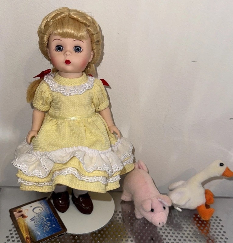 Madame Alexander Charlotte's Web Doll  #41955 with Plush Pig and Goose
