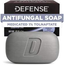 Defense Antifungal Bar Soap Jock Itch Ringworm Athletes Foot Skin Fungu...