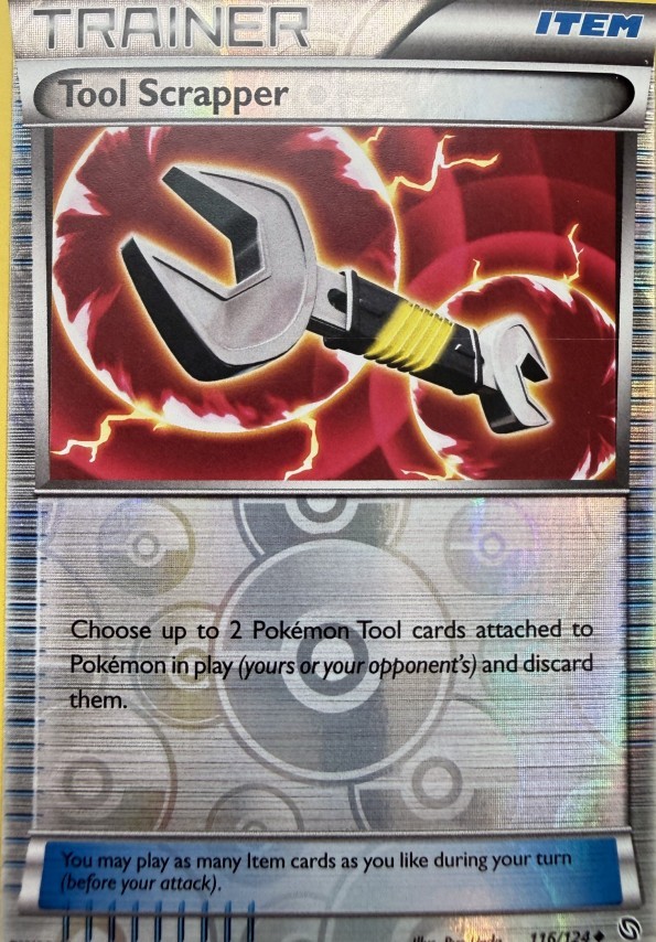 Tool Scrapper 116/124 UC Dragons Exalted Pokemon Reverse Holo NM