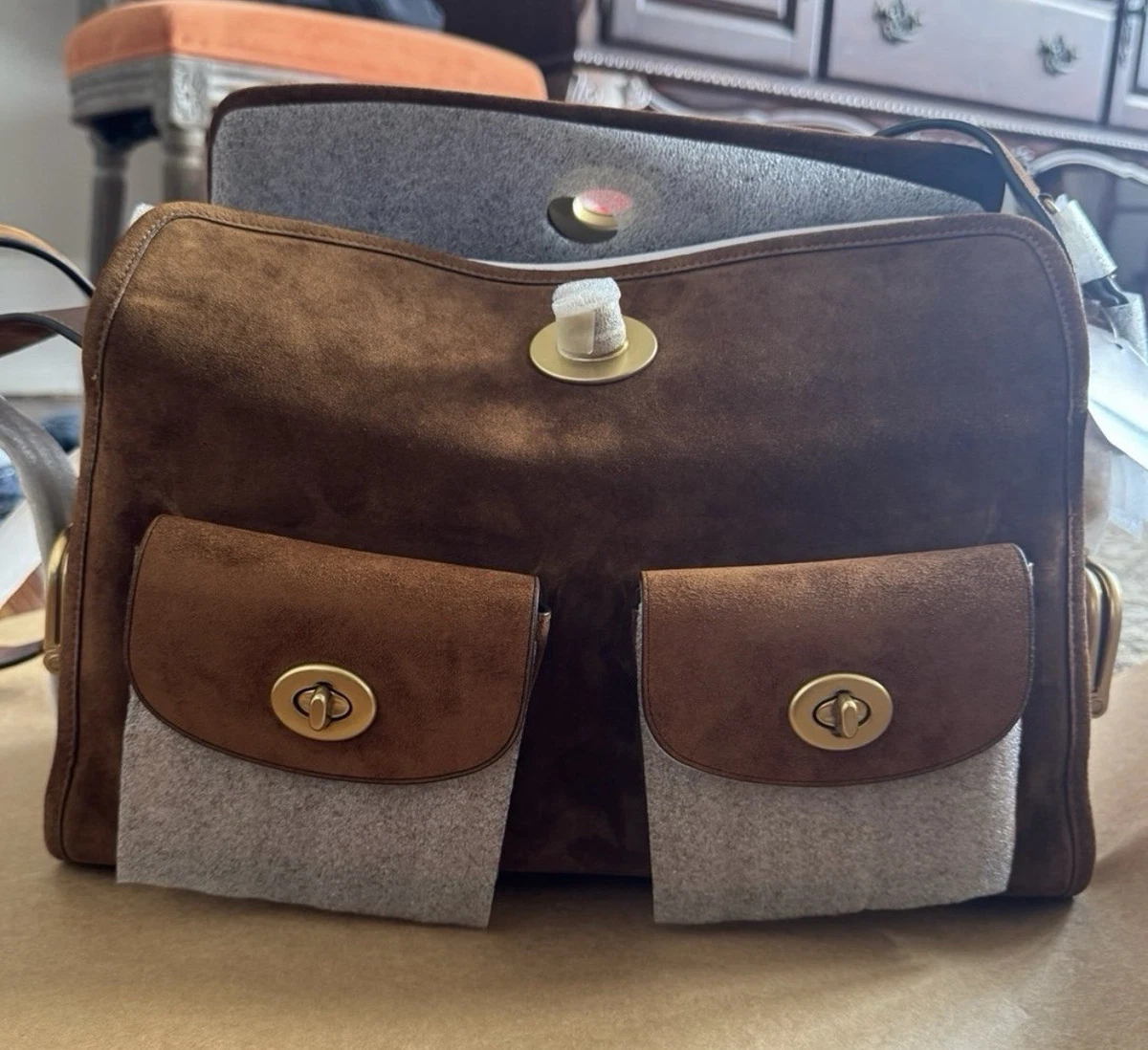 Coach Turn Lock Solid Bags & Handbags for Women for sale | eBay