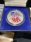 1999 1 oz Hand Painted Silver American Eagle (Brilliant Uncirculated) COA/Papers