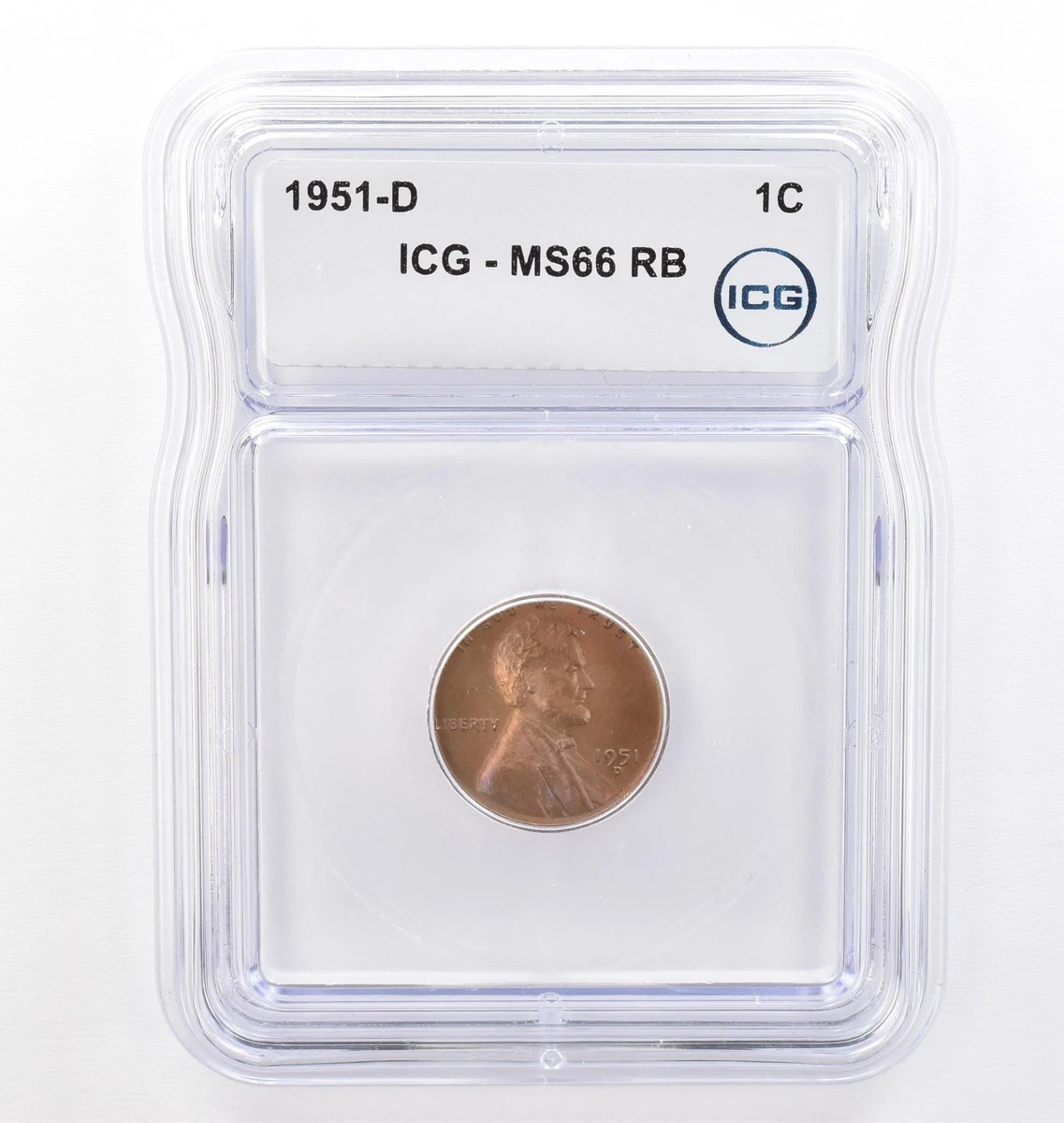 Grade MS 66 Lincoln Wheat US Small Cents (1909-1958) 1951 for sale