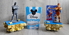 Disney Rewind Figure X2 Hercules + Rare Chase Version Plastic Popcorn Style Base