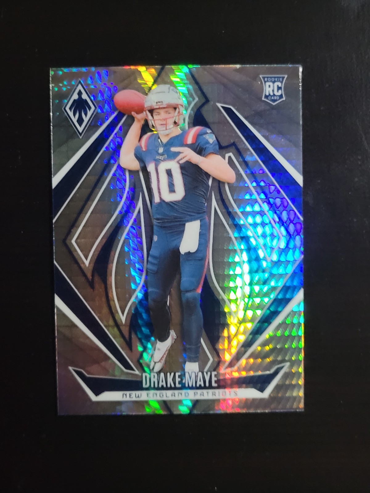 2024 Panini Phoenix Rookies Drake Maye #179 Hyper Prizm RC Patriots