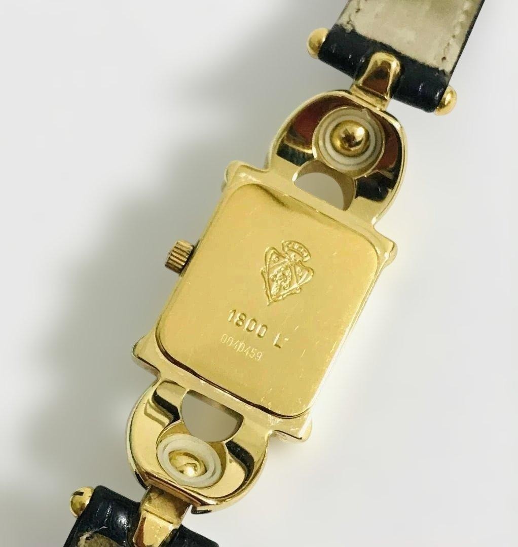 GUCCI 1800L 16mm Women's Quartz Watch White Dial Gold Used Working From Japan thumbnail 4