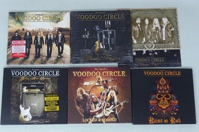 VOODOO CIRCLE Whisky Fingers Locked & Loaded Raised On R 5x DIGIPACK CD SEHR GUT