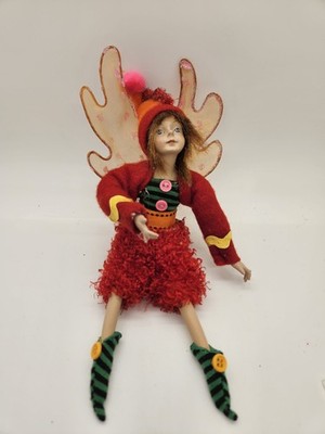 Winward Fairy Pixie Elf Doll Ornament Shelf Sitter 9.5'' Hat To Toe With Tag