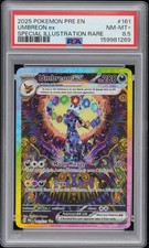 2025 POKEMON PRE EN-PRISMATIC EVOLUTIONS #161 UMBREON EX PSA 8.5