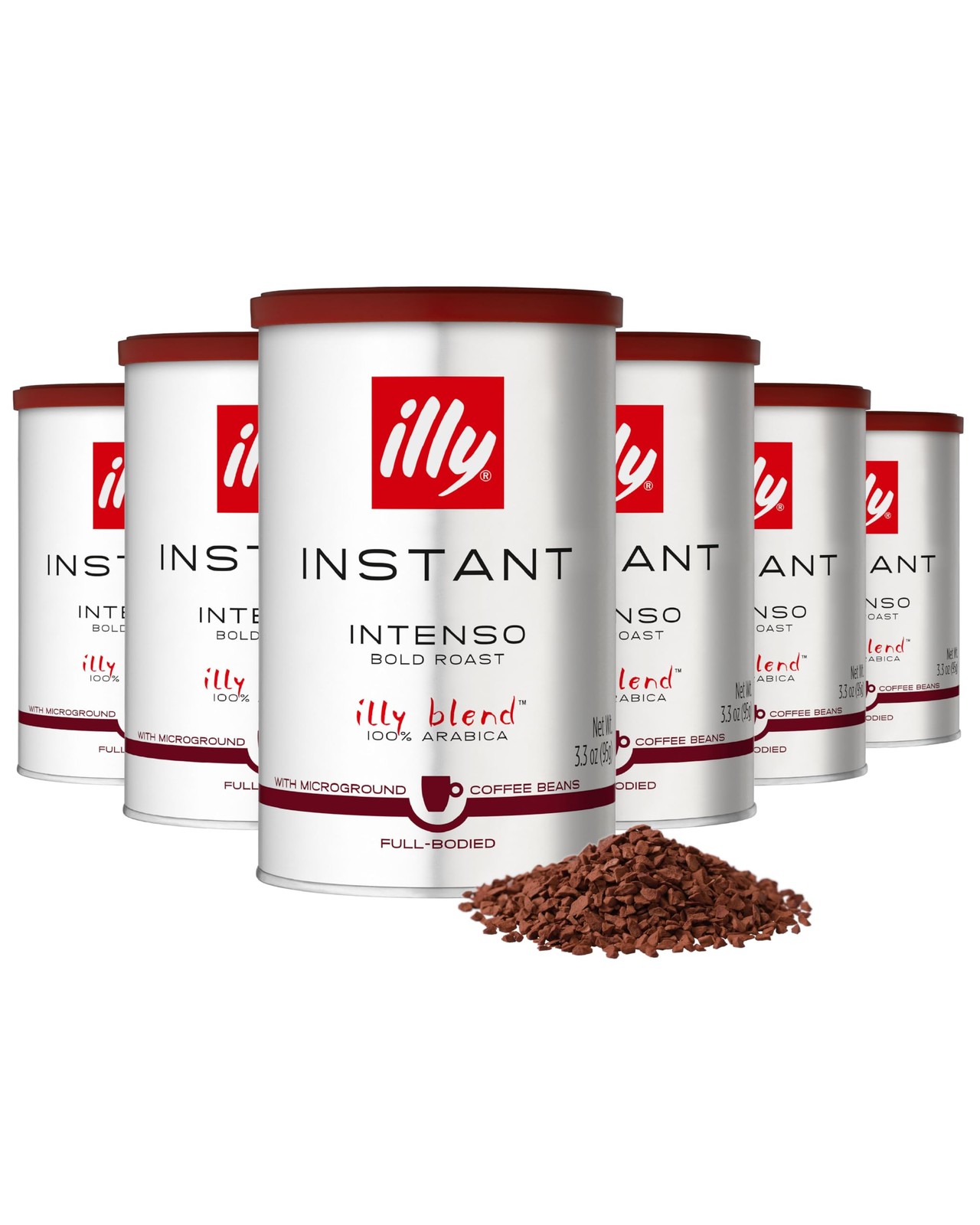illy Instant Coffee, Intenso Dark Roast, 100% Arabica, 3.3 O