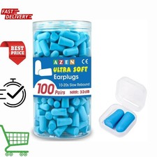 100pcs Ear Plugs Soft Foam Sleep 100pair Travel Noise Shooting Working Lot Bulk