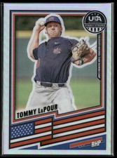 2026 Panini Stars & Stripes Prizm USA Baseball Tommy LaPour Base Prizms Silver