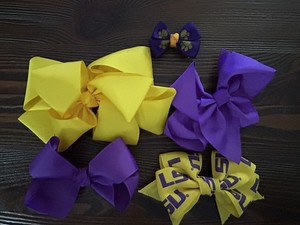 Toddler LSU Hair Bows