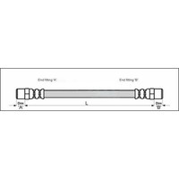 Metzger 4111681 Bremsschlauch FüR Audi 80 90 81 85 B2 89 89Q 8A B3 8B 8G7 B4