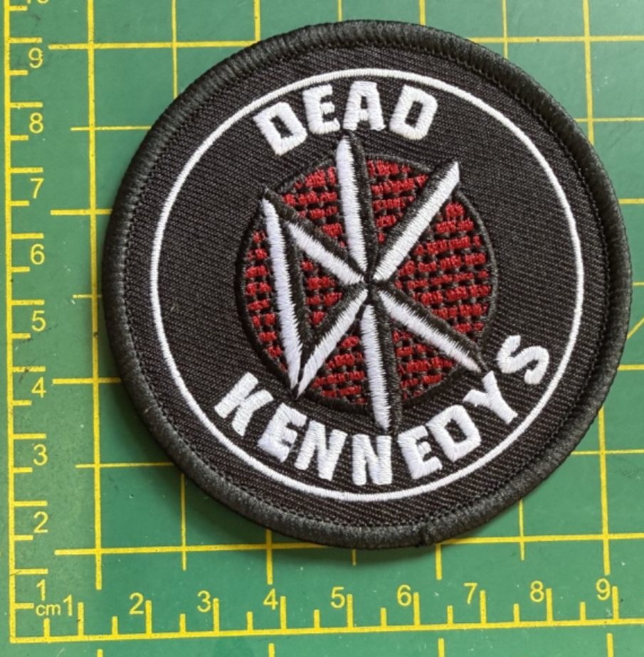 Dead Kennedys DK logo Sew Or Iron On Round Patch Officially Licensed