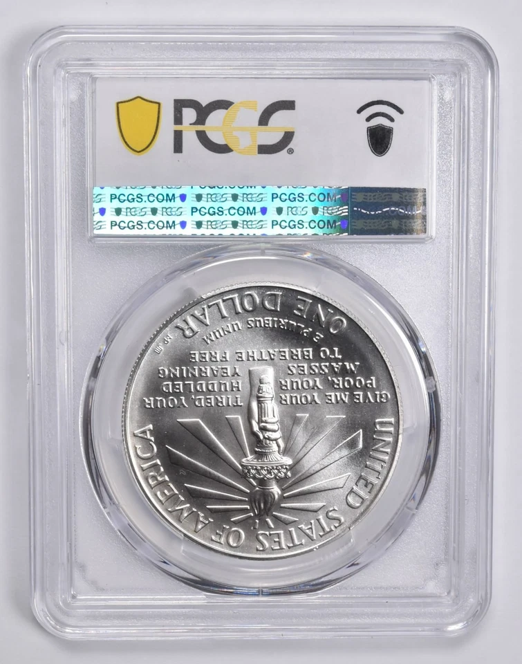 MS70 1986-P Statue of Liberty Commemorative Silver Dollar PCGS *1378 - Image 2 of 4
