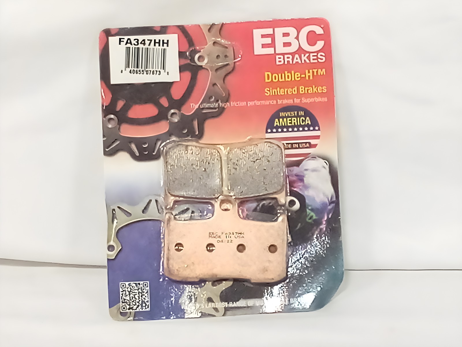 EBC Brakes FA347HH Double-H Sintered Motorcycle Brake Pads