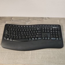 Microsoft Wireless Comfort Keyboard 5000 Model 1394 Black with Dongle Included