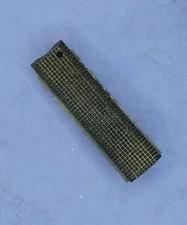Black Checkered Polymer Mainspring Housing - Full Size 1911 Pistol Part - NOS