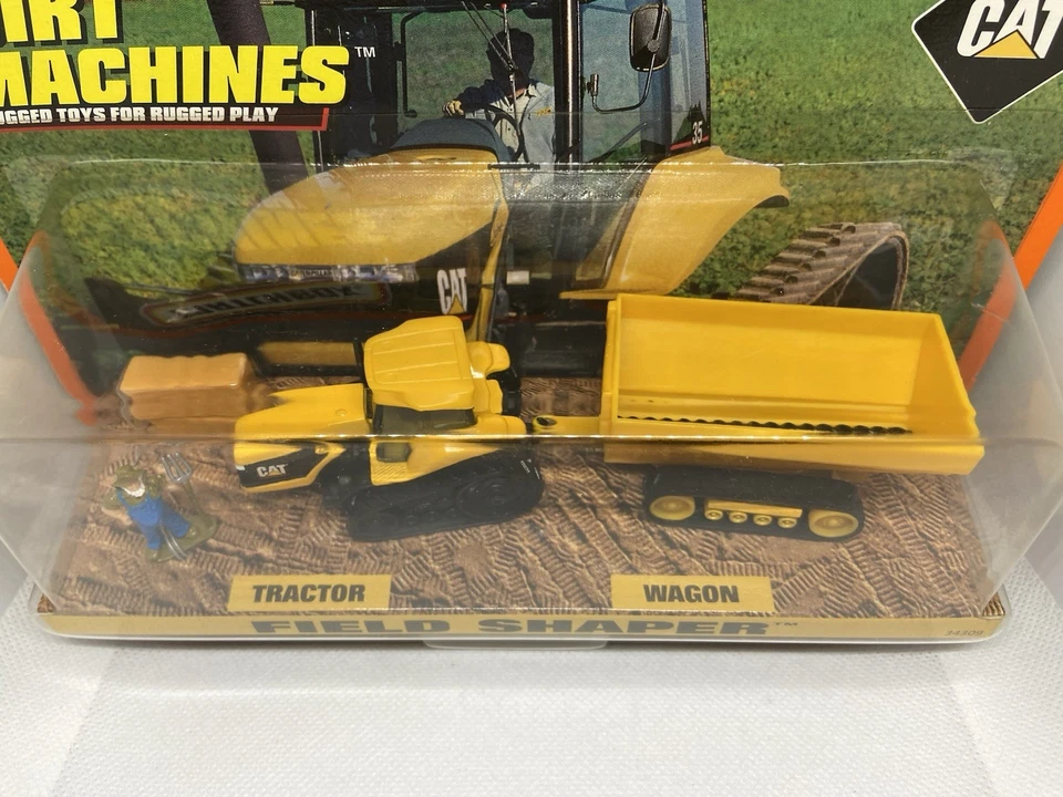 1998 Matchbox Dirt Machines-field shaper, tractor,wagon- 34309 NEW - Image 2 of 4