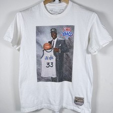 Shaquille O  Neal Draft Day T-Shirt Mitchell  Ness Orlando Magic White Size Med