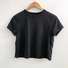 LULULEMON Classic-Fit Cotton-Blend T-Shirt No Size Tag Check Measurements