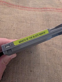 Wrath of the Black Manta Nintendo NES Cartridge With Dust Cover