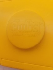 Vintage Plastic Yellow Chubs Baby Wipes Lego Stackable Storage Container