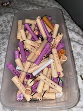 Rubbermaid Tote Full Perm Rods Purple Peach Orange White Very Good Condition