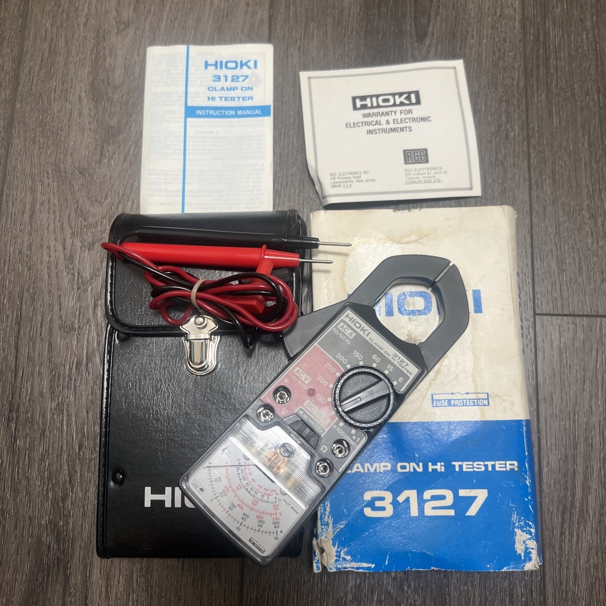 Vintage Hioki 3127 Analog Clamp On Hi Tester with & Manual JAPAN