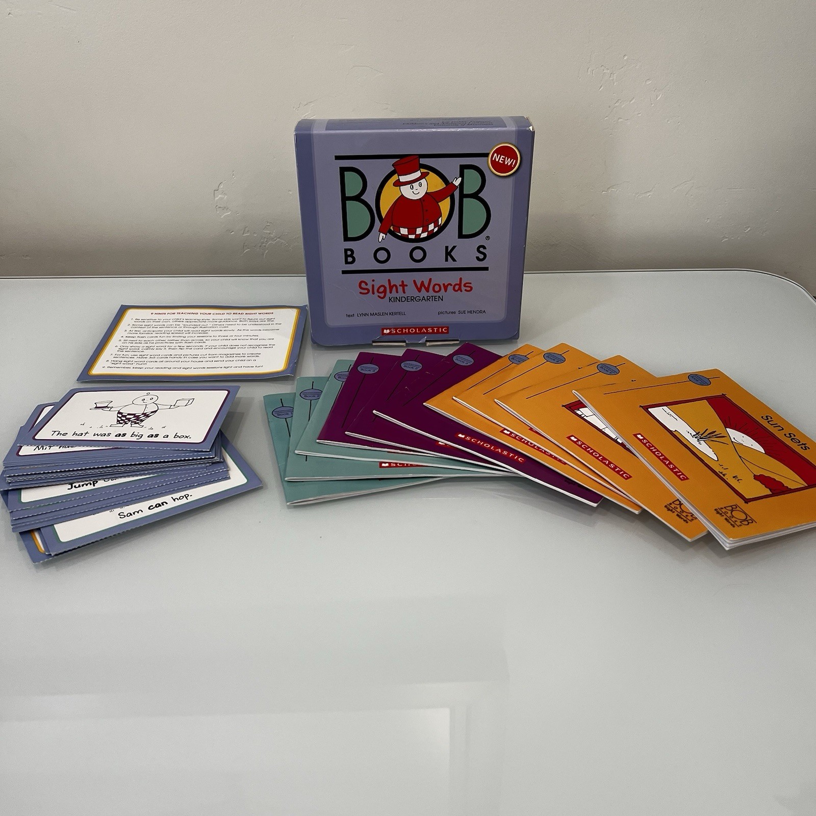 Bob Books Sight Words Kindergarten Set Homeschool Early Reader Learning Cards