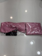 HISDERN Men's Pink Paisley Wedding Party Prom Self Bow Tie Pocket Square Set