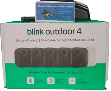 Blink Outdoor 4 Wireless Smart Security Camera with Sync Module Core (5 Cameras)