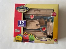 Chuggington Wooden Railway Straight Curved Track Pack, NEW in sealed box