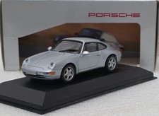 Porsche 911 (993) Carrera 1993 Silver 1:43 Minichamps WAP 020 002 OVP Rare (15)