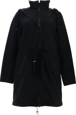 Centigrade Anorak Jacket Cinched Waist Black L NWOT (990)