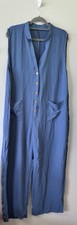Size XXXL Uk 18 Blue Wide Leg Playsuit