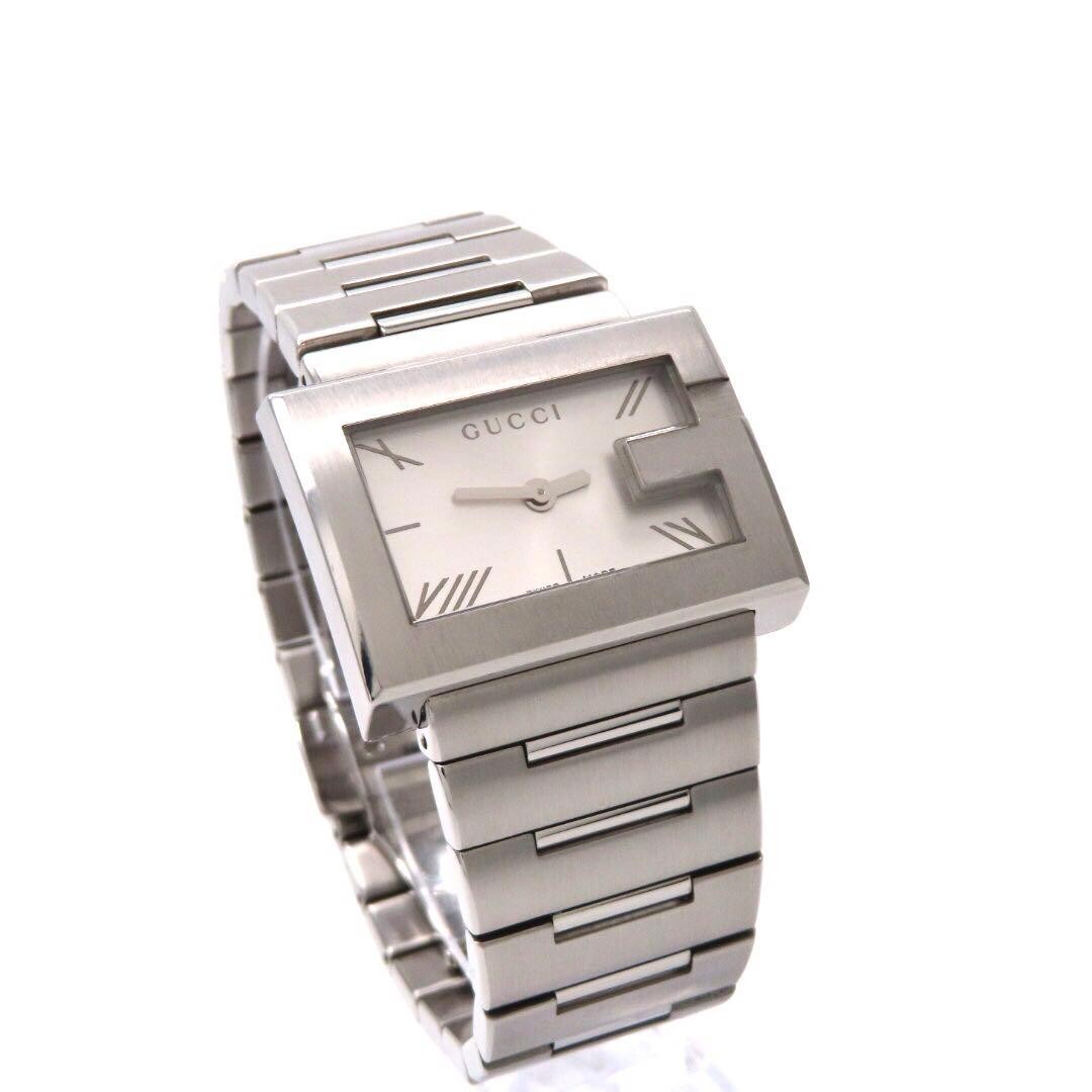 GUCCI G Rectangular Watch 100L Silver - Excellent… - image 3