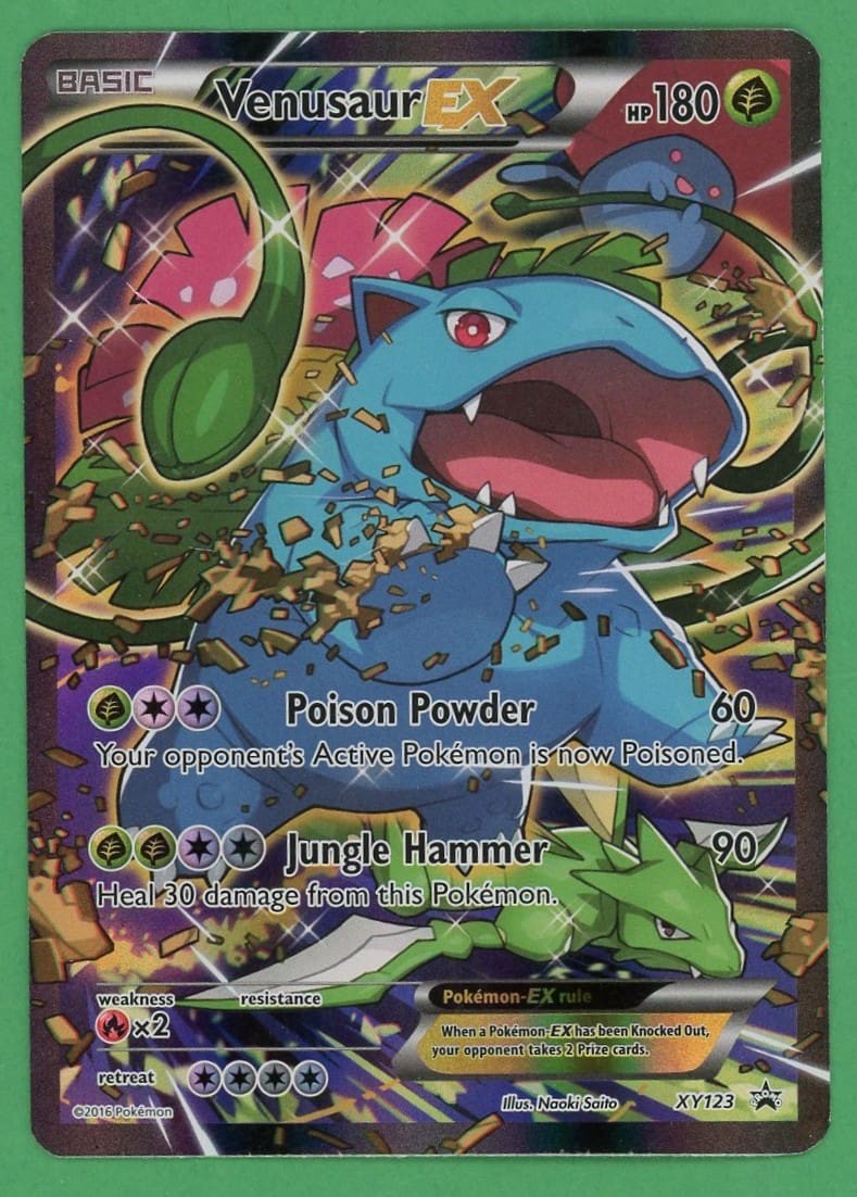 Venusaur Ex Pokemon Xy Black Star Promo XY123 LP/MP