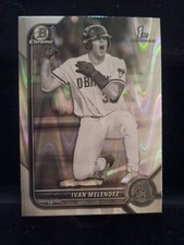 2022 Bowman Draft Ivan Melendez #BDC-29 Black and White RayWave