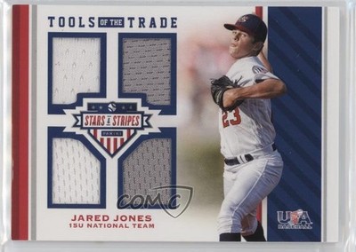 2017 USA Baseball Stars & Stripes Tools of the Trade Prime /25 Jared Jones v9t