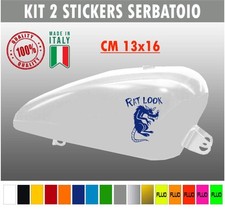 Kit 2 Motorrad Tank Aufkleber RAT LOOK Bobber Chopper Harley Custom Vintage...