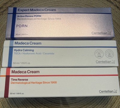 3 x Centellian24 Madeca Creams Time Reverse / Active Renew PDRN / Hydra Calming
